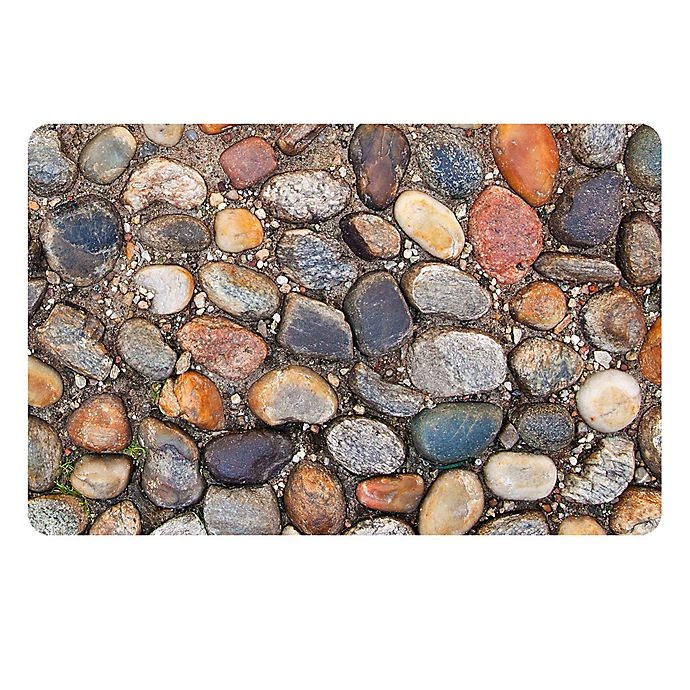 slide 1 of 1, The Softer Side by Weather Guard Stone Path Kitchen Mat, 18 in x 27 in