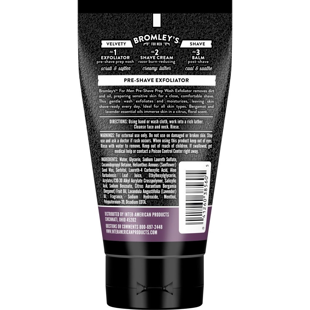 slide 3 of 4, Bromley's For Men Bergamot Lavender Preshave Prep Wash, 4 fl oz