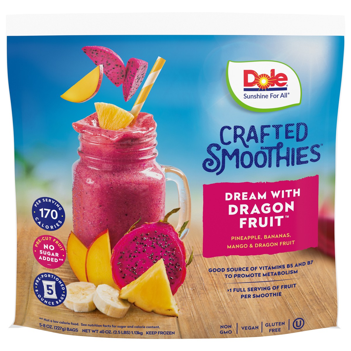 slide 1 of 9, Dole Smoothies, 40 oz