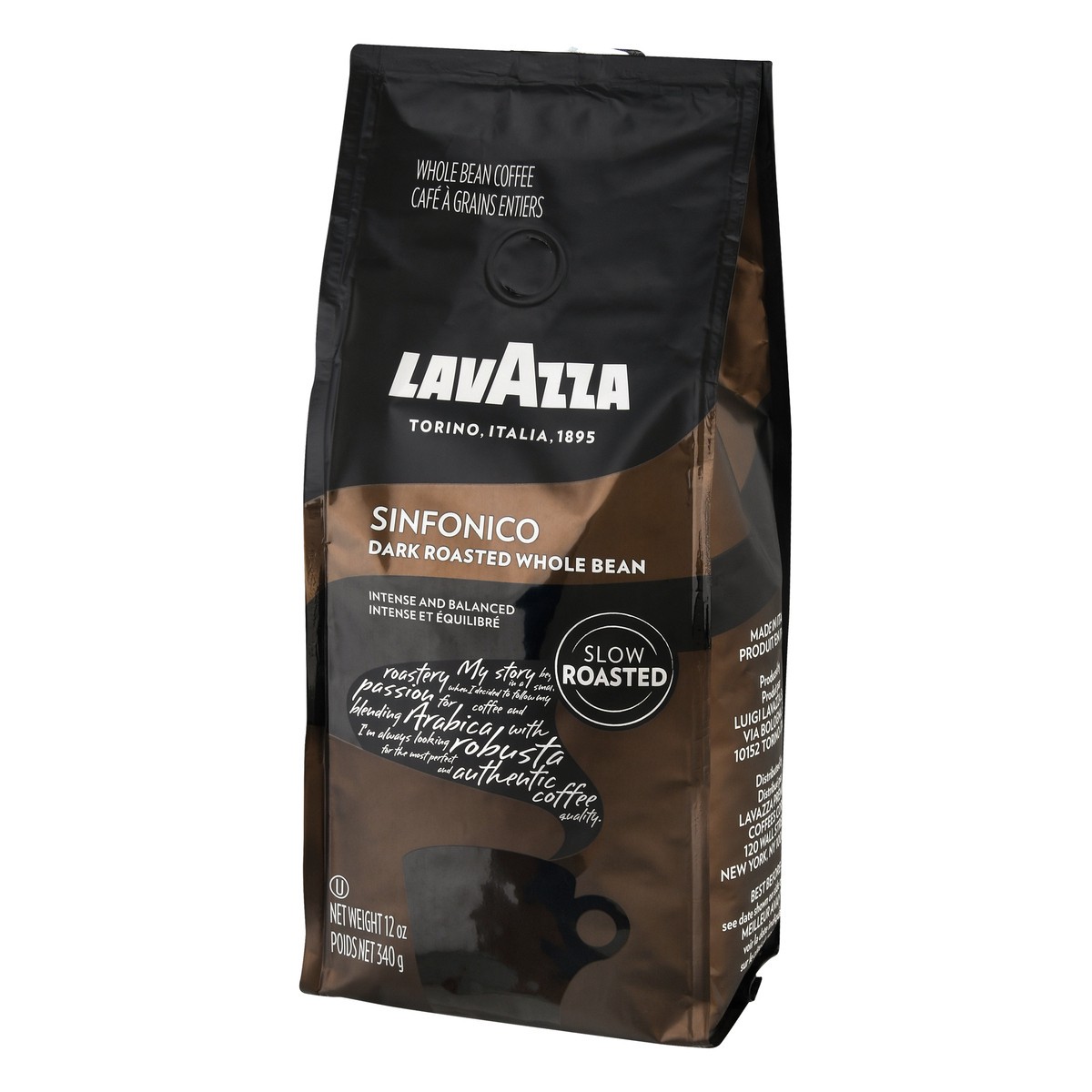 slide 3 of 9, Lavazza Dark Roasted Whole Bean Sinfonico Coffee 12 oz, 12 oz