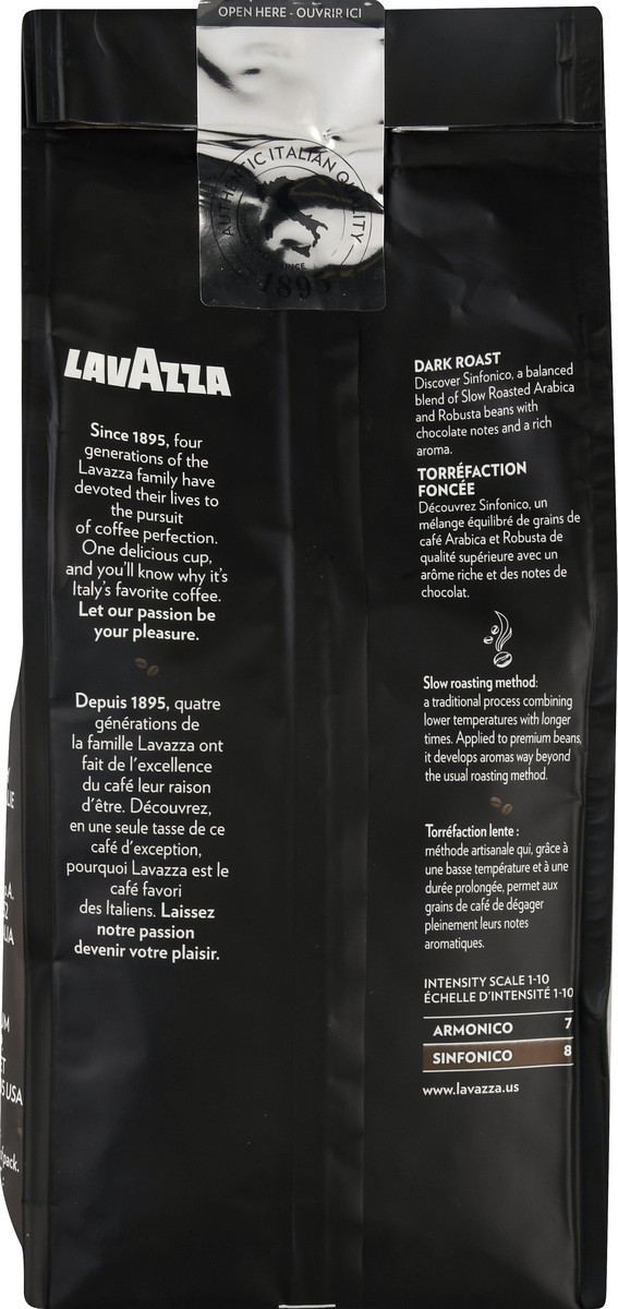 slide 5 of 9, Lavazza Dark Roasted Whole Bean Sinfonico Coffee 12 oz, 12 oz