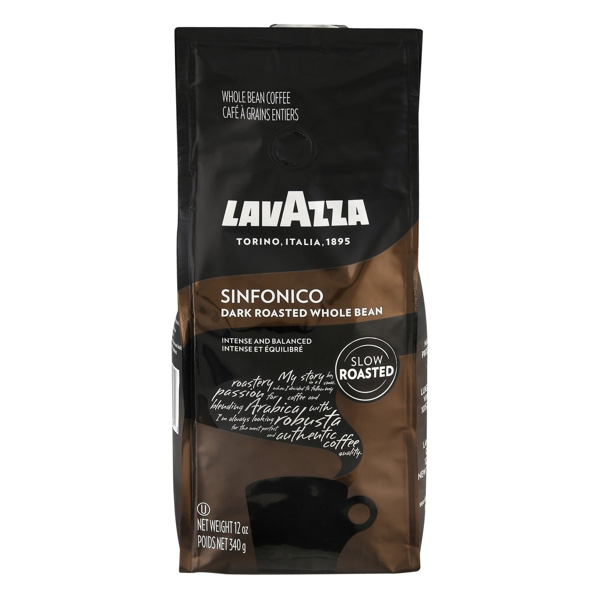 slide 1 of 9, Lavazza Dark Roasted Whole Bean Sinfonico Coffee 12 oz, 12 oz