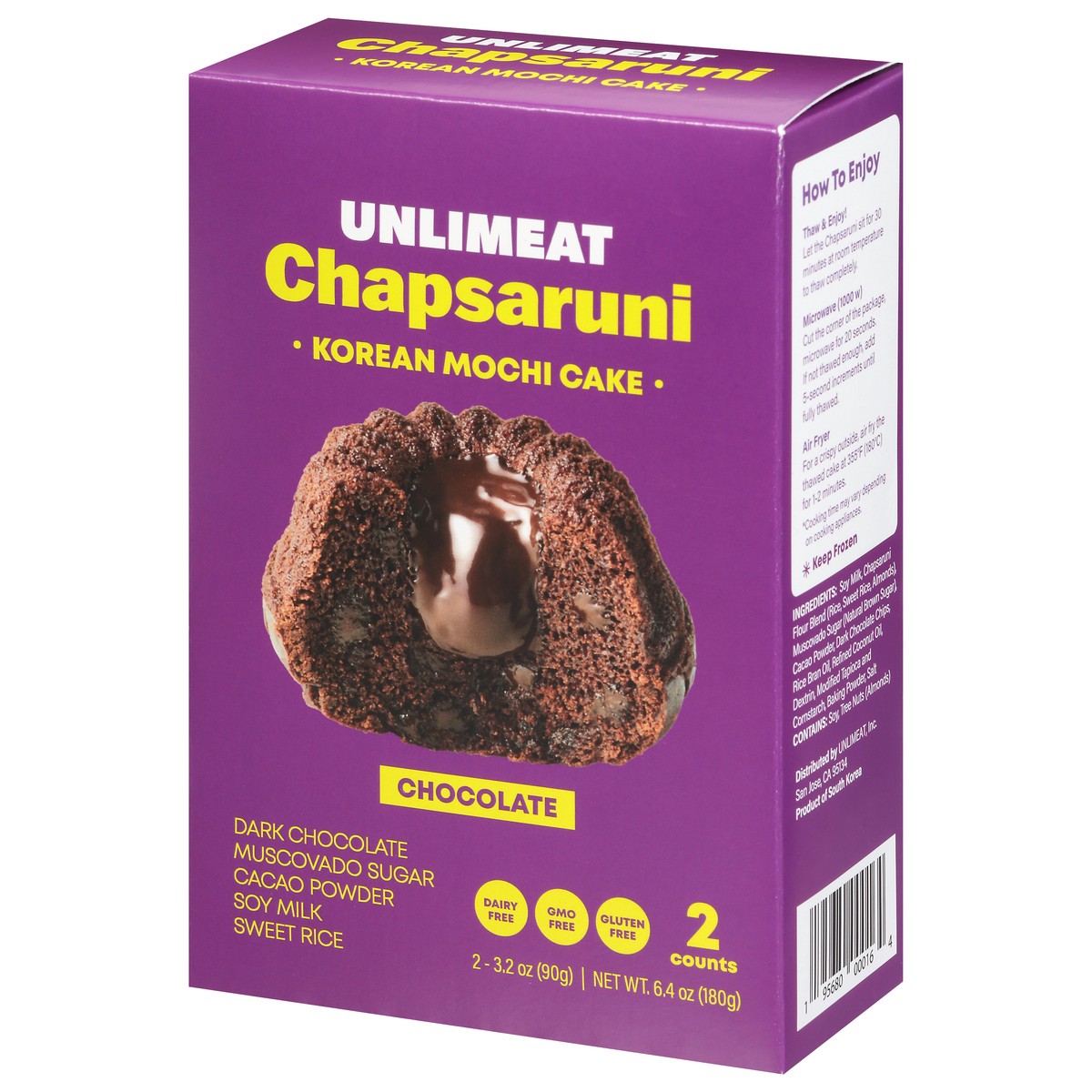 slide 12 of 12, Unlimeat Cake Chapsaruni Chocolate Mochi - 6.4 OZ, 2 ct; 6.4 oz
