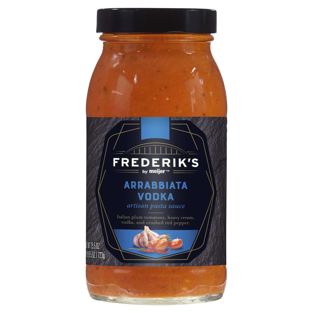 slide 1 of 9, FREDERIKS BY MEIJER Frederik’s by Meijer Arrabbiata Vodka Artisan Pasta Sauce, 25.25 oz