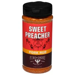Fire & Smoke Society Sweet Preacher Pork Rub 11.9 oz