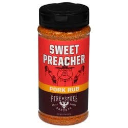 Fire & Smoke Society Sweet Preacher Pork Rub 11.9 oz
