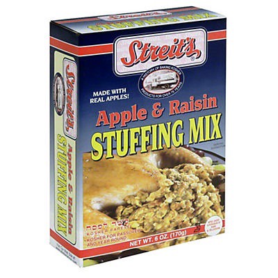 slide 1 of 1, Streit's Apple & Raisin Stuffing Mix, 6 oz