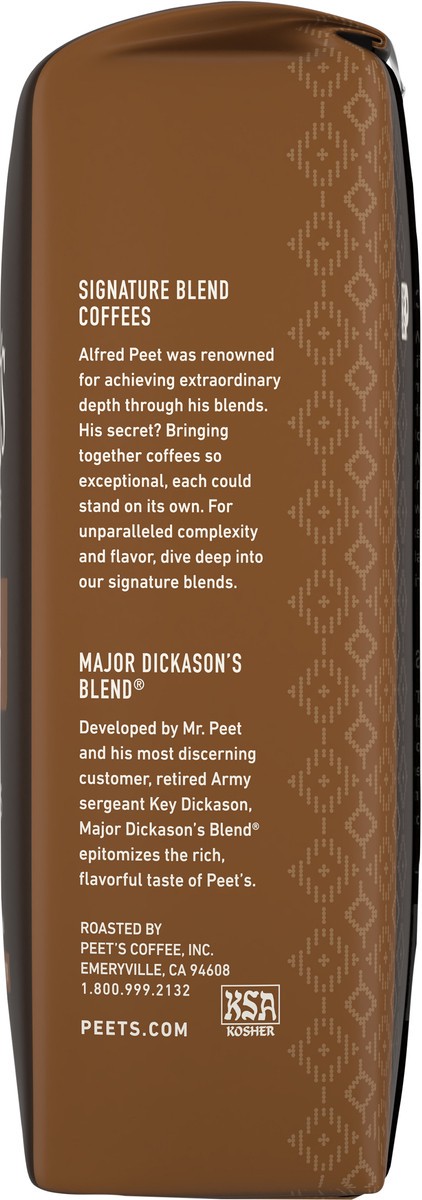 slide 2 of 9, Peet's Coffee, Major Dickason's Blend, Dark Roast Whole Bean Coffee - 10.5oz Bags, 10.5 oz