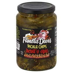 Famous Dave's Extra Hot Devil's Spit Pickle Chips - 24 oz