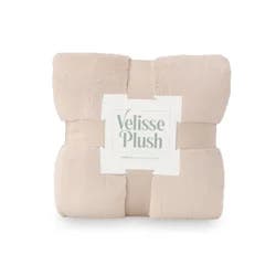 Berkshire Blanket Velisse Plush - 50 in x 70 in - Bennington Beige