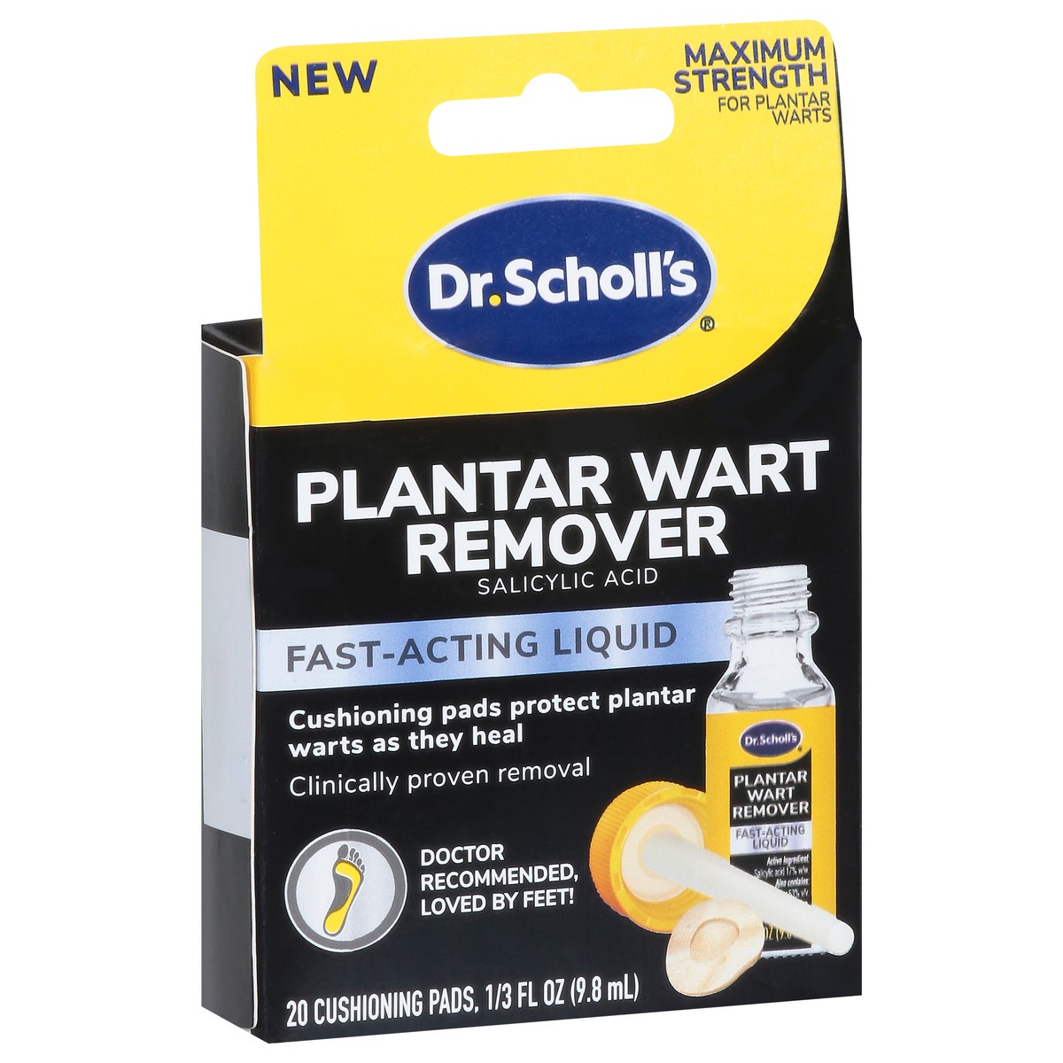 slide 5 of 15, Dr. Scholl's Maximum Strength Fast Acting Liquid Plantar Wart Remover 20 ea, 20 ct