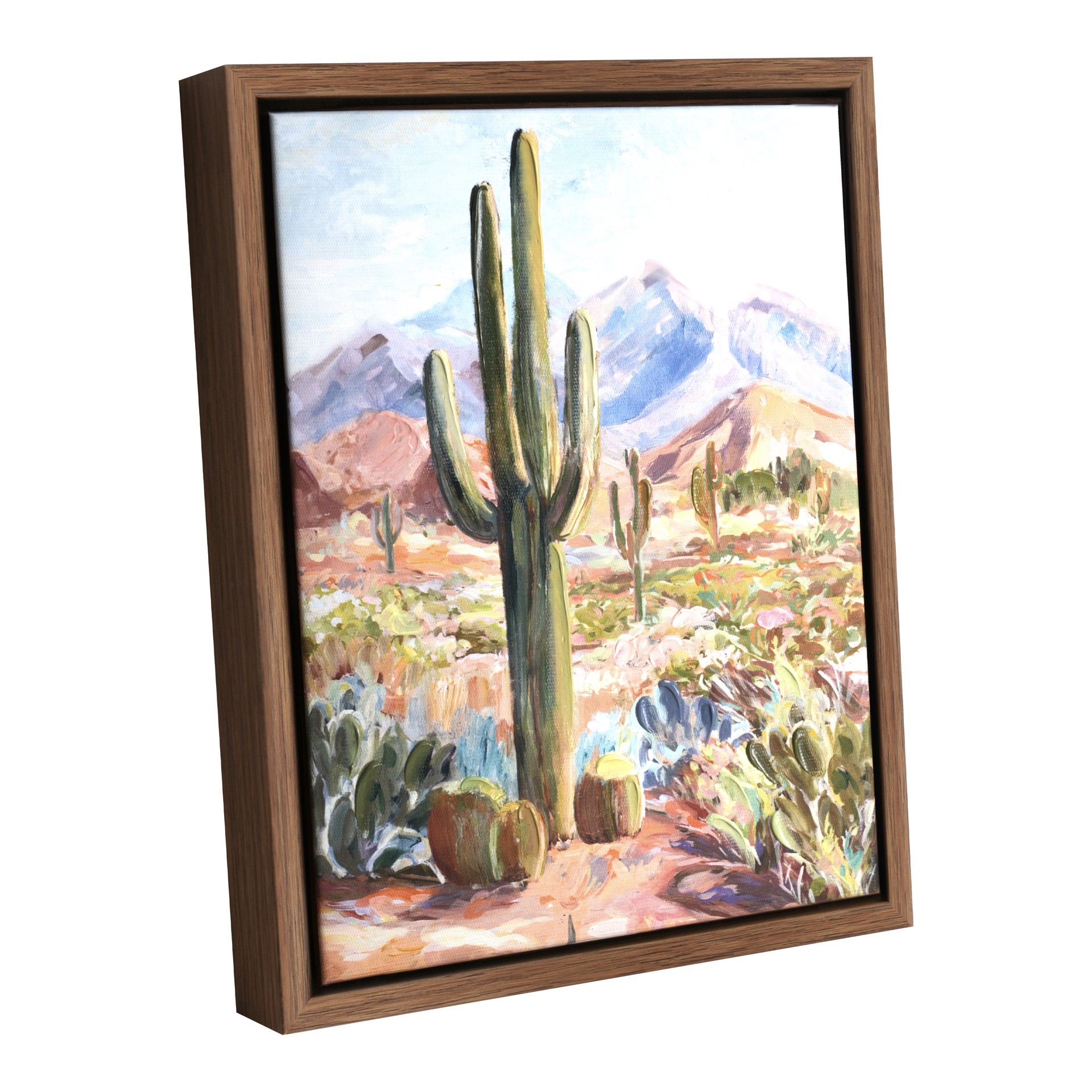 slide 5 of 5, 10" Cactus Canvas Wall Art By Ashland, 8 in x 10 in