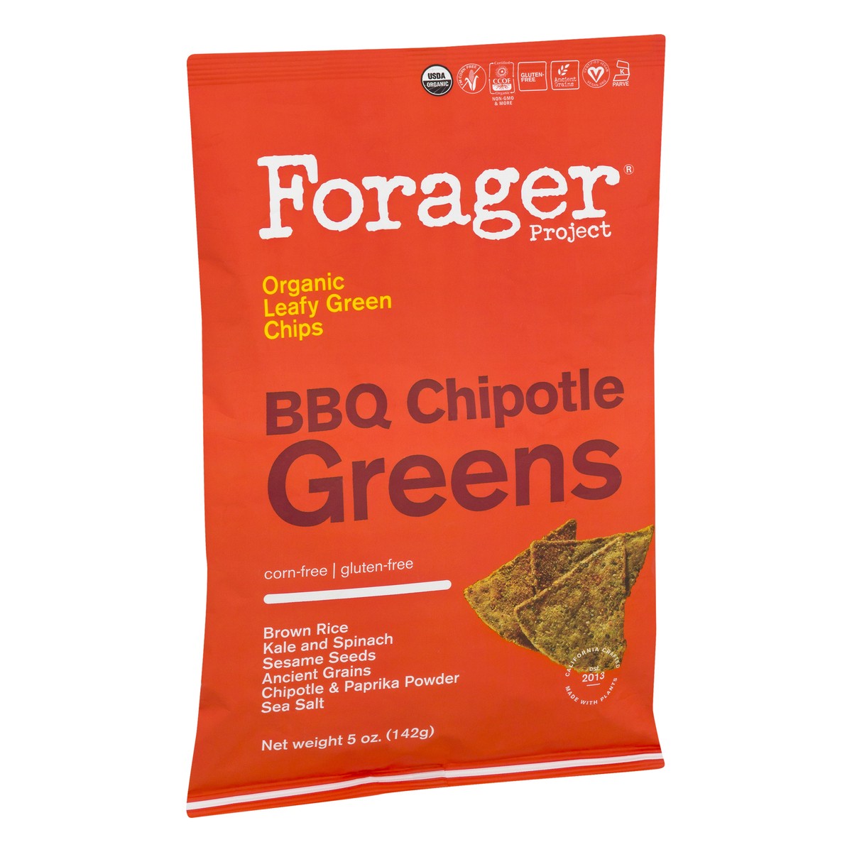 slide 8 of 10, Forager Project Vegetable Chips Chipotle BBQ Greens, 5 oz