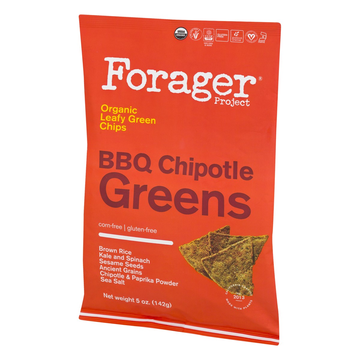 slide 6 of 10, Forager Project Vegetable Chips Chipotle BBQ Greens, 5 oz