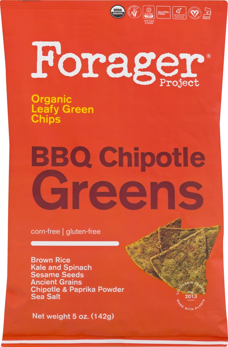 slide 7 of 10, Forager Project Vegetable Chips Chipotle BBQ Greens, 5 oz