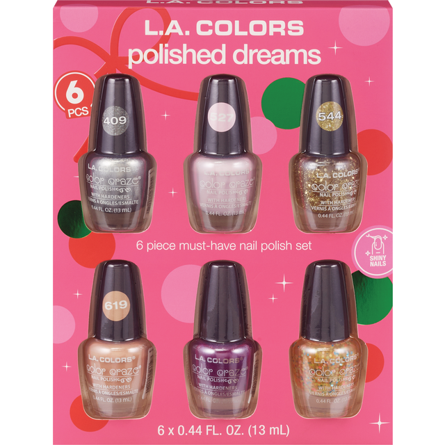 slide 1 of 1, L.a. Colors® 6 Pcs Polished Dreams Set Display, 1 ct