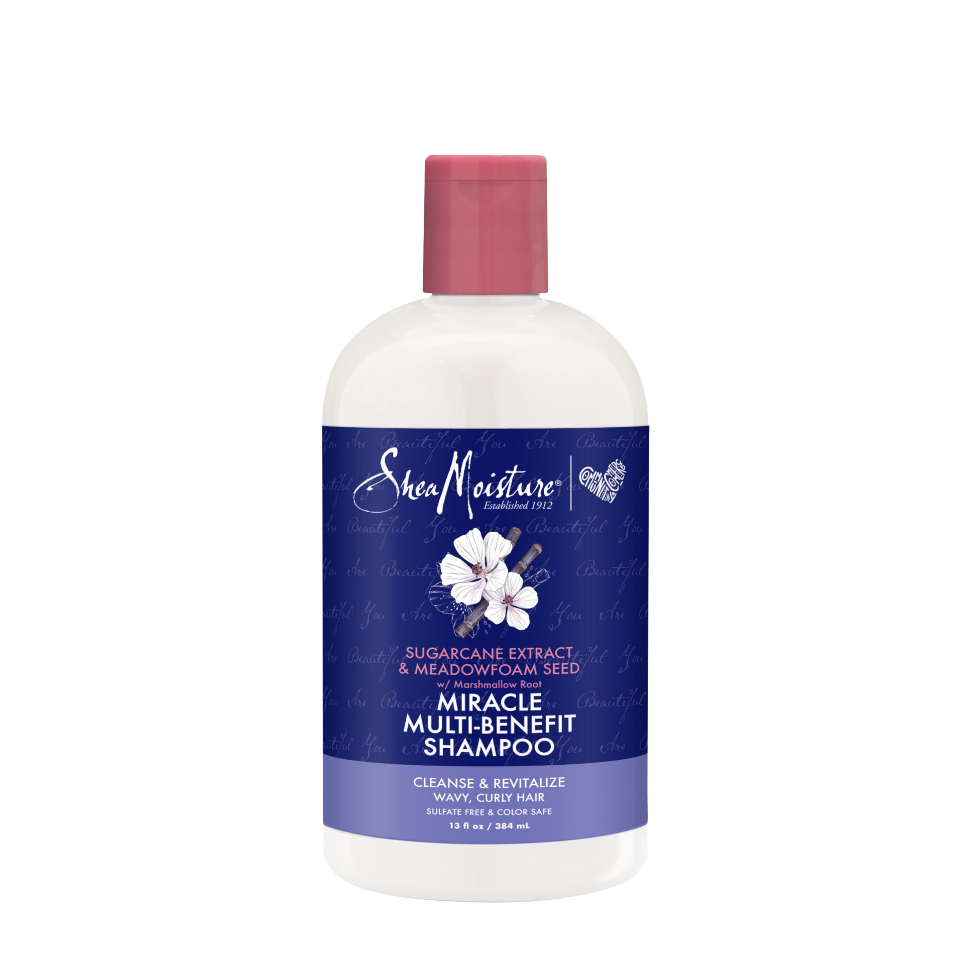 slide 1 of 9, SheaMoisture Multi-Benefit Shampoo Sugarcane and Meadowfoam, 13 oz, 13 fl oz