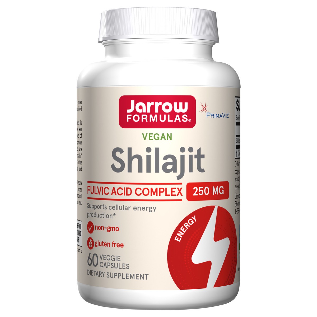 slide 1 of 4, Jarrow Formulas Shilajit Fulvic Acid Complex 250 mg - 60 Veggie Capsules - Supports Energy Production, Mitochondrial Function & Co-Q10 Activity - Gluten Free - 60 Servings, 60 ct