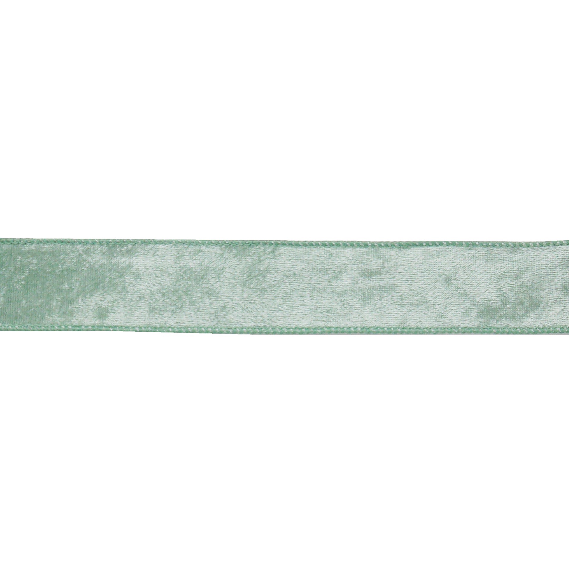 slide 2 of 3, 1.5" X 25ft. Sage Wired Velvet Ribbon By Celebrate It, 1.5 in x 25 ft