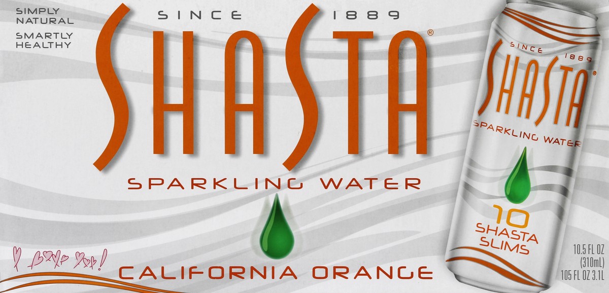 slide 1 of 6, Shasta Sparkling Water 10 ea, 10 ct