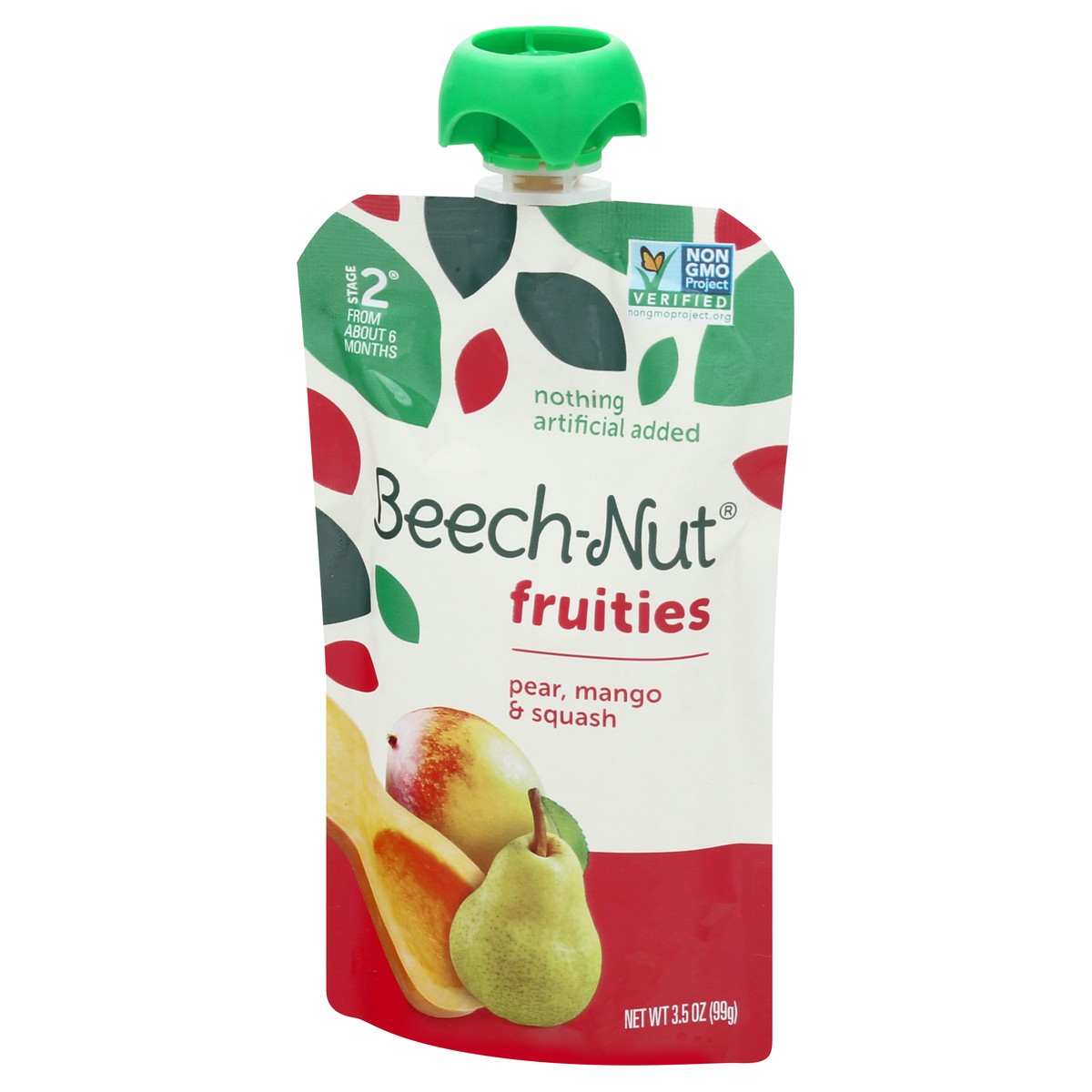 slide 7 of 11, Beech-Nut Stage 2 Pear, Mango & Squash Fruities 3.5 oz, 3.5 oz