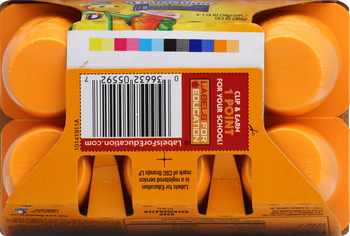 slide 4 of 7, Danonino« Dannon Yogurt Strawberry Banana Dairy Snack 6-1.76 oz. Cups, 1.76 oz