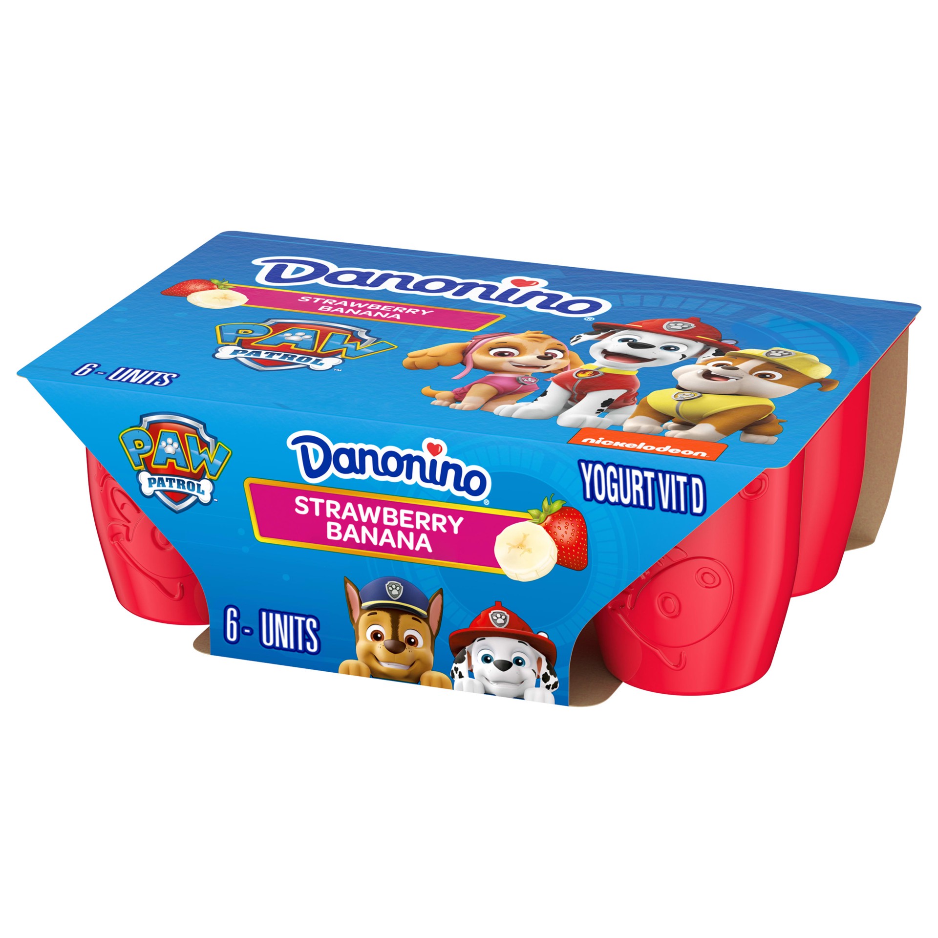 slide 1 of 7, Danonino« Dannon Yogurt Strawberry Banana Dairy Snack 6-1.76 oz. Cups, 1.76 oz