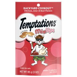 Temptations MixUps Backyard Cookout Chicken, Liver & Beef Flavors Treats for Cats 3 oz