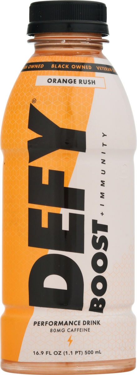 slide 6 of 9, Defy Boost + Immunity Orange Rush Performance Drink 16.9 fl oz, 16.9 fl oz