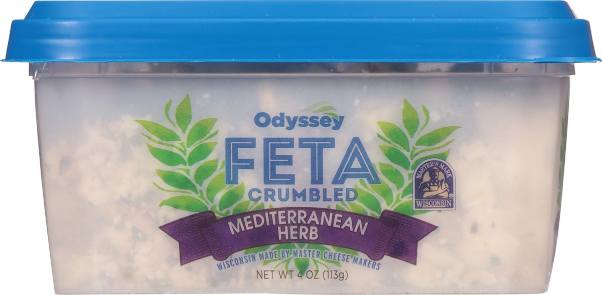 slide 11 of 12, Odyssey Crumbled Mediterranean Herb Feta 4 oz, 4 oz