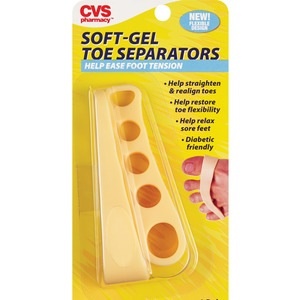 slide 1 of 1, CVS Health Gel Toe Separator, 2 ct