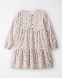 Littleplanet Girls Organic Cotton Dress in Prairie Blossom Print, Size 8