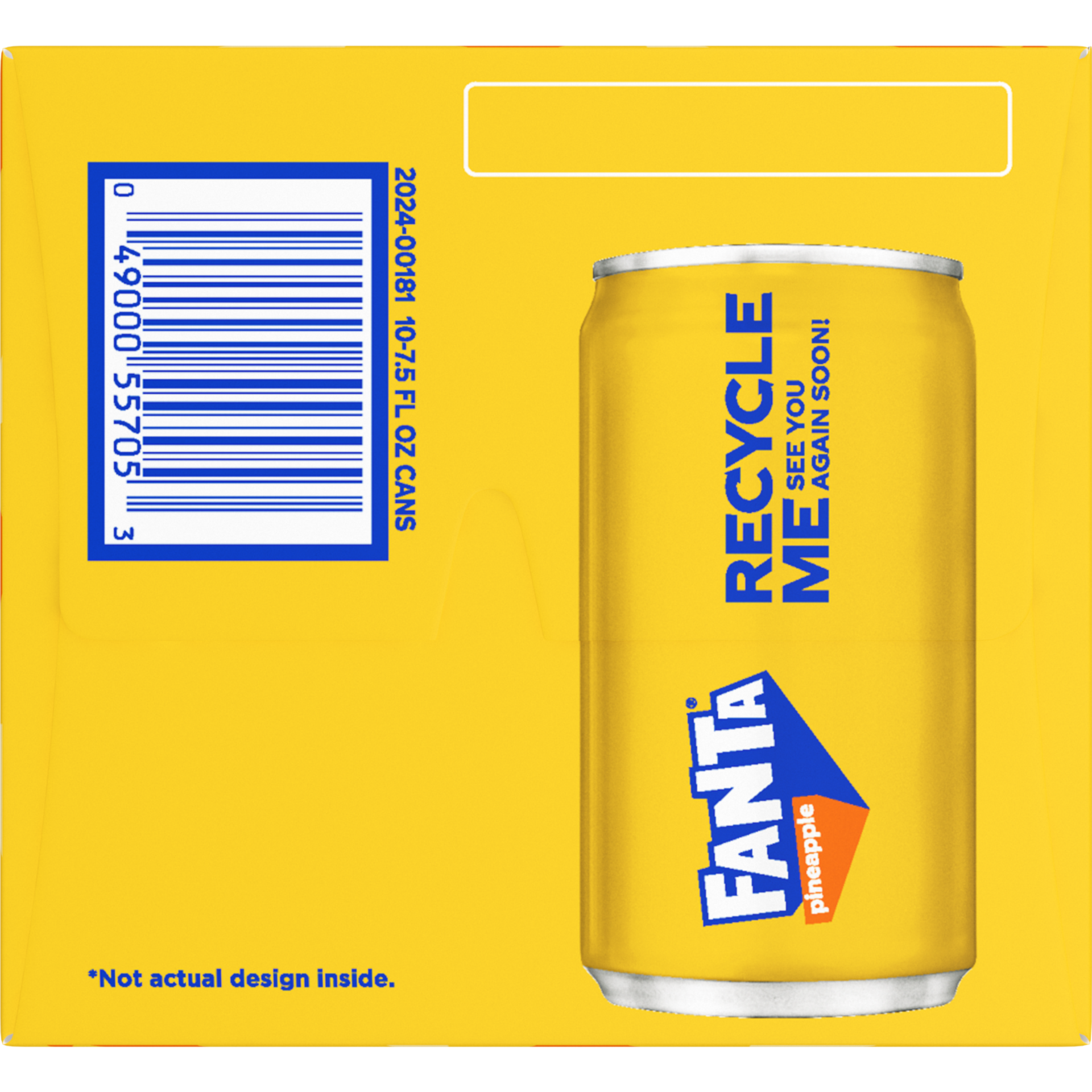 slide 5 of 5, Fanta Pineapple 7.5Oz 10Pk, 7.5 oz