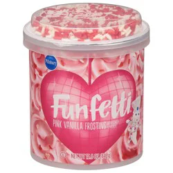 Pillsbury Funfetti Pink Vanilla Frosting 15.6 oz
