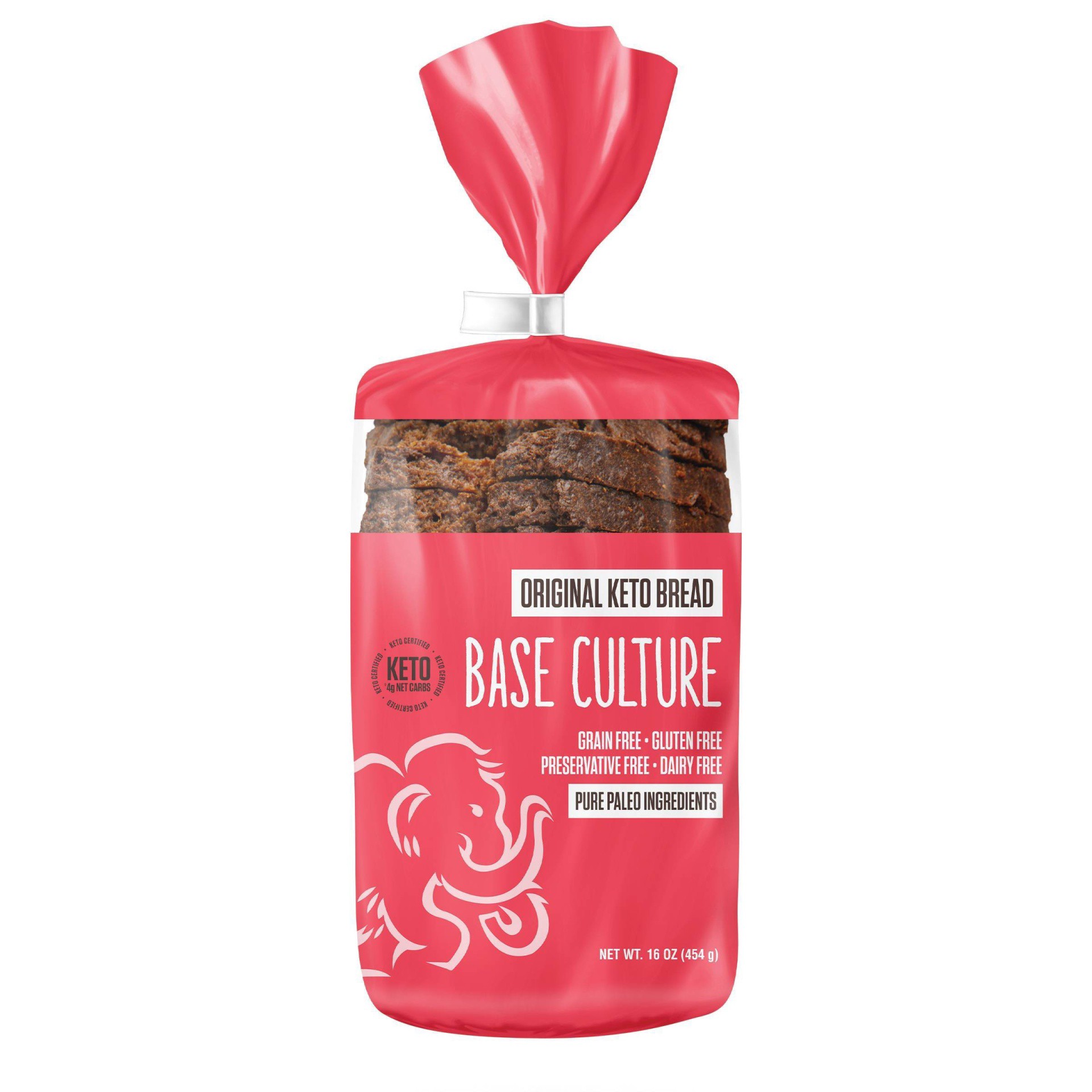 slide 1 of 4, Base Culture Keto Original Bread 16 oz, 16 oz