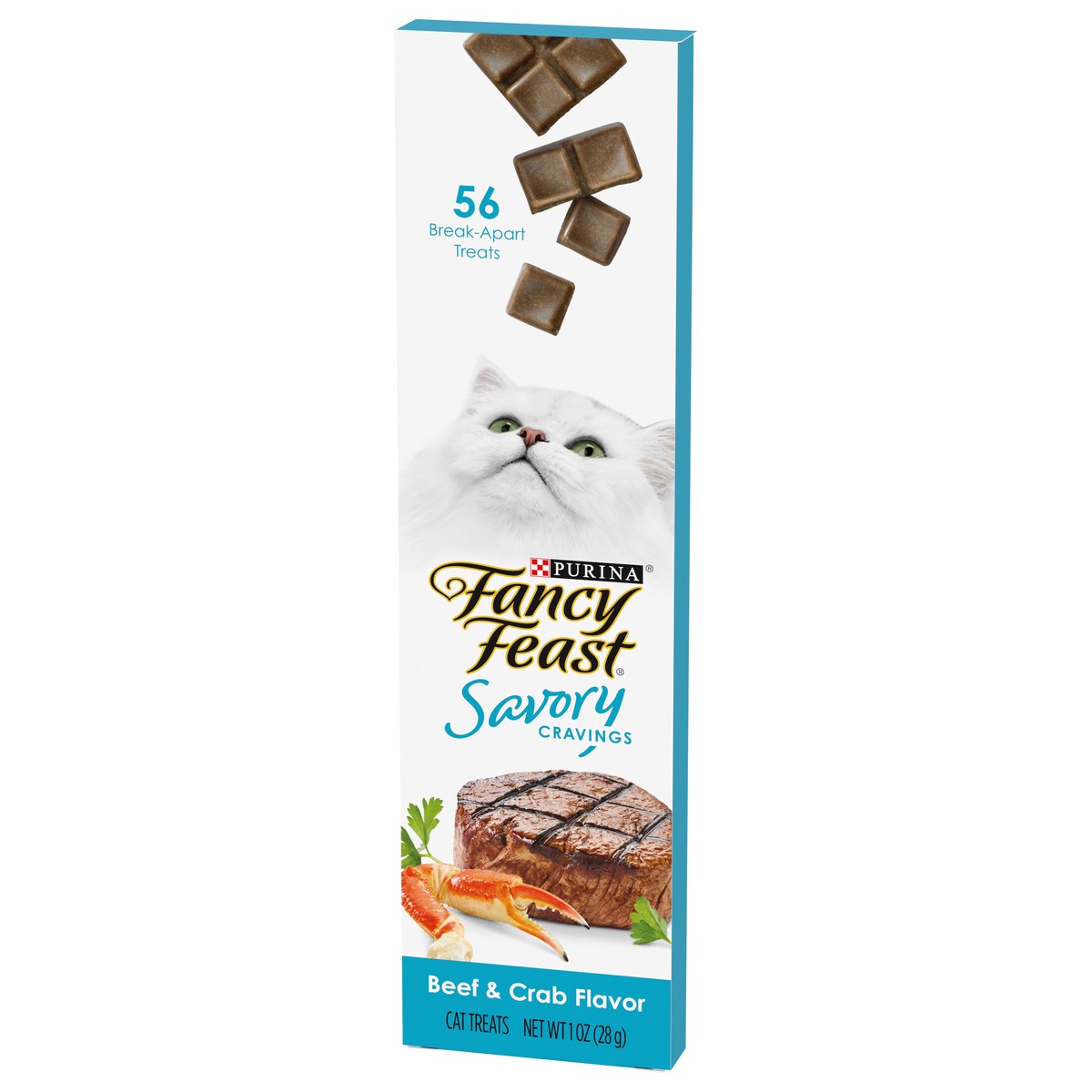 slide 7 of 9, Fancy Feast Purina Fancy Feast Limited Ingredient Cat Treats, Savory Cravings Beef & Crab Flavor, 1 oz
