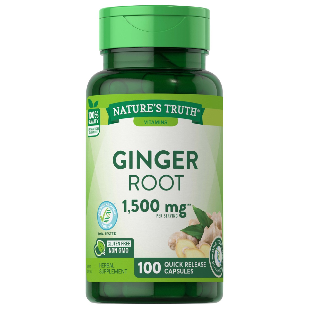 slide 1 of 9, Nature's Truth Ginger Root 1,500 mg**, 100 ct