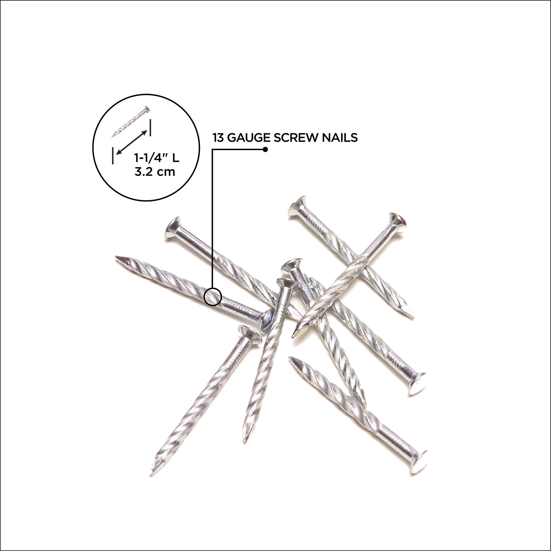 slide 2 of 4, M-D 1-1/4-in 13 -Gauge Spiral Shank Flooring Nails 10 -Per, 1 ct