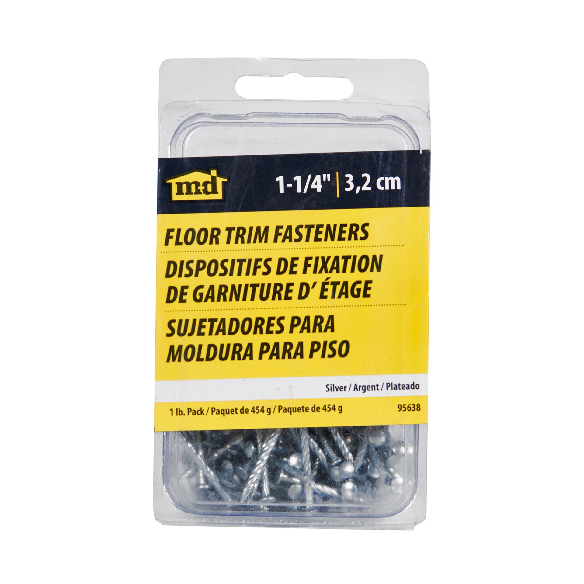 slide 3 of 4, M-D 1-1/4-in 13 -Gauge Spiral Shank Flooring Nails 10 -Per, 1 ct