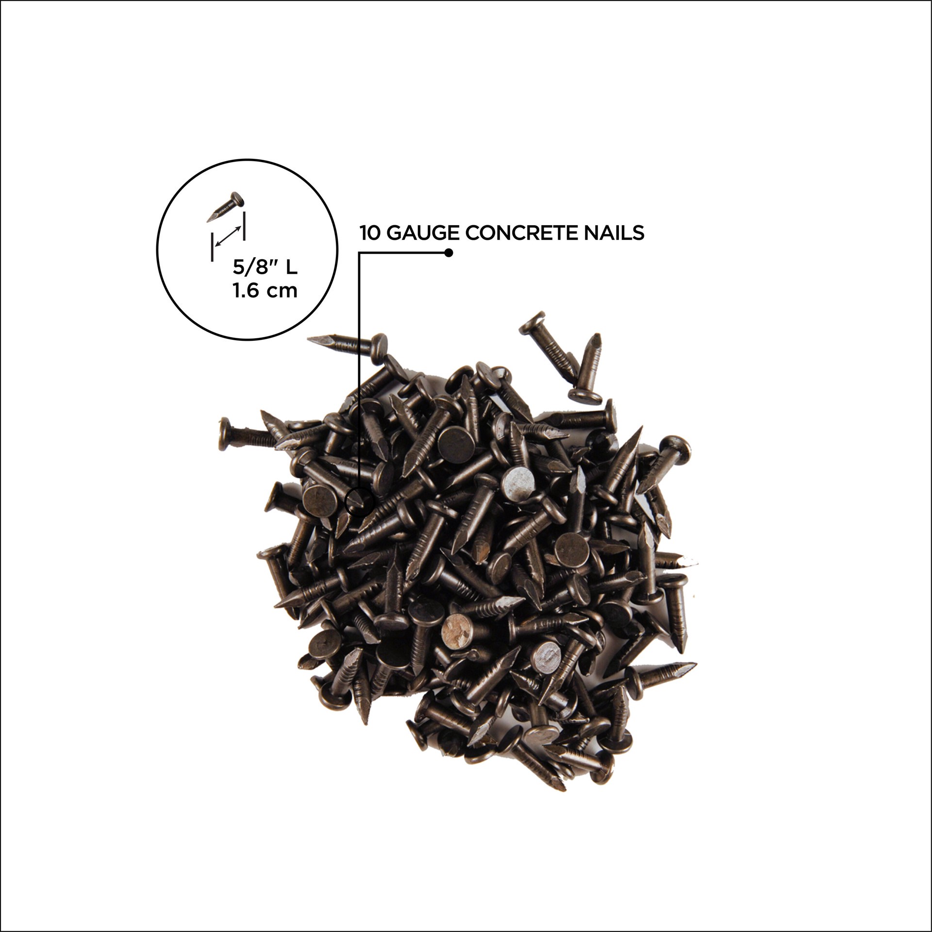 slide 2 of 4, M-D 5/8-in 10 -Gauge Spiral Shank Flooring Nails, 1 ct