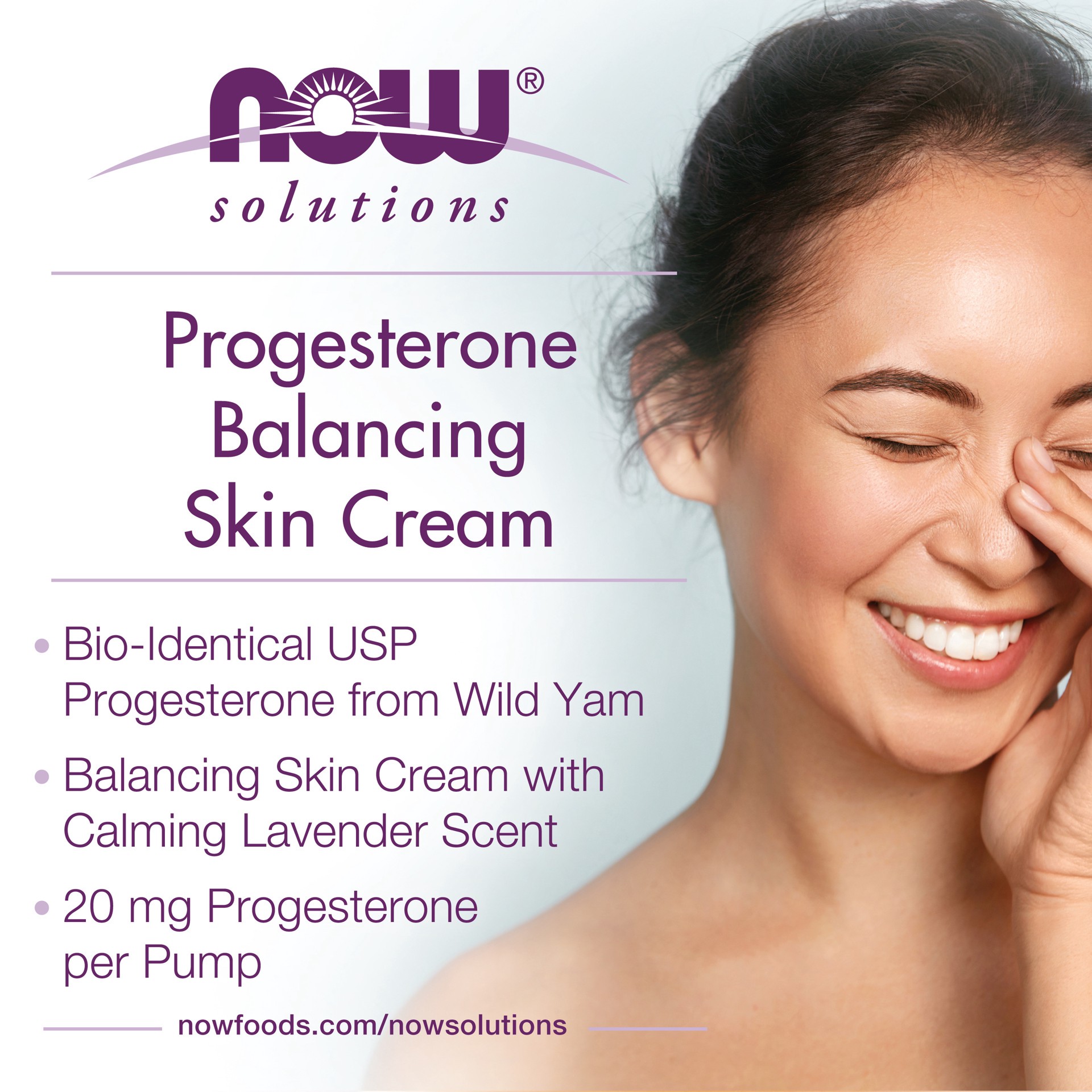 slide 4 of 5, NOW Progesterone from Wild Yam with Lavender Balancing Skin Cream – 3 oz., 3 oz