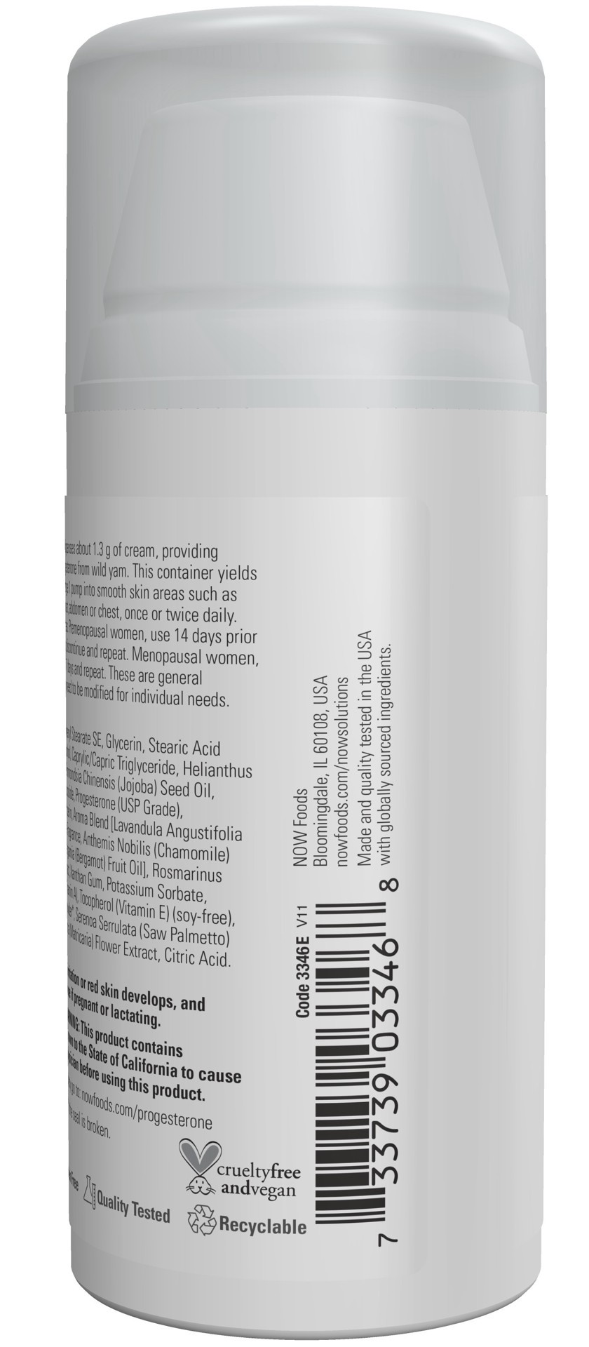 slide 5 of 5, NOW Progesterone from Wild Yam with Lavender Balancing Skin Cream – 3 oz., 3 oz