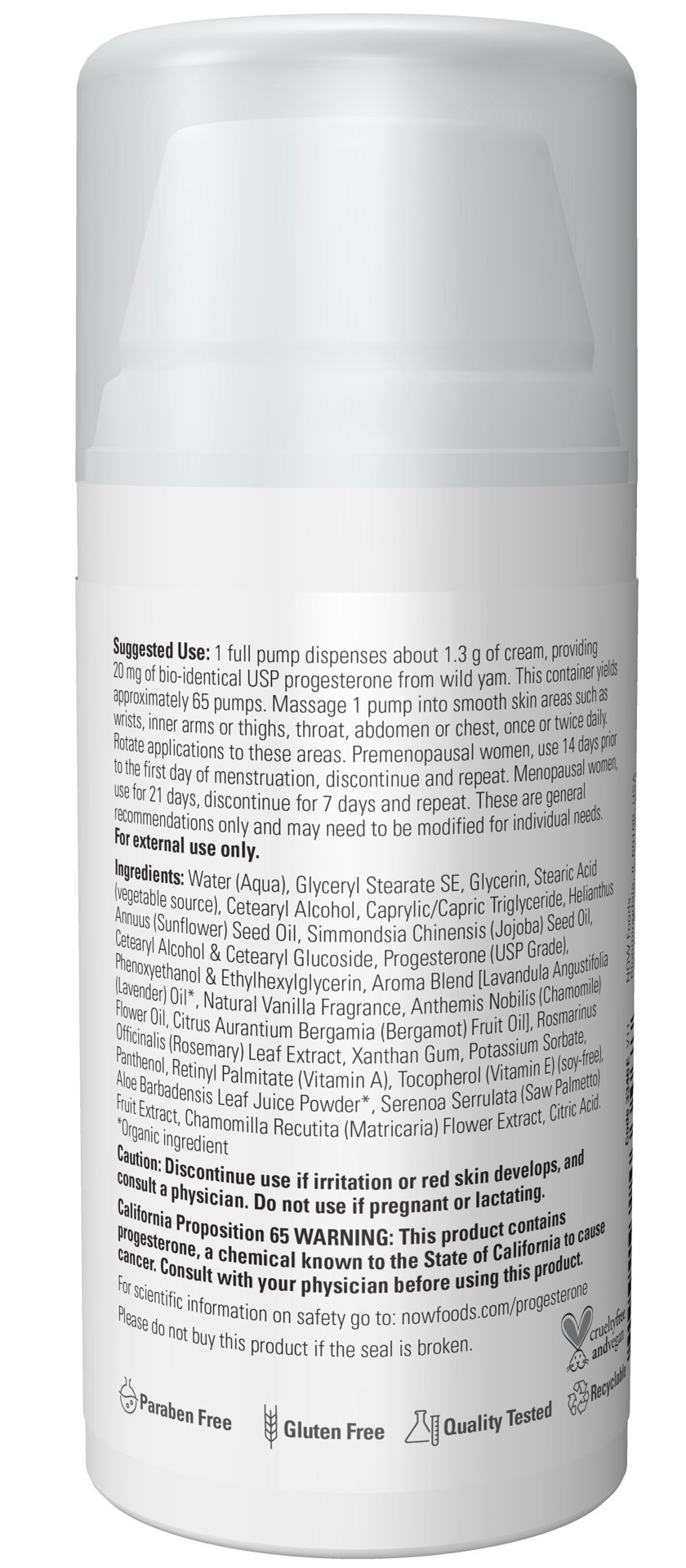 slide 3 of 5, NOW Progesterone from Wild Yam with Lavender Balancing Skin Cream – 3 oz., 3 oz