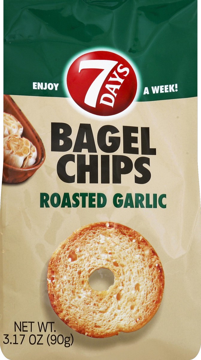 slide 1 of 5, 7DAYS Bagel Chips 3.17 oz, 3.17 oz