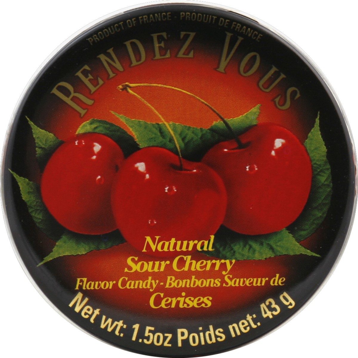 slide 3 of 3, Rendez Vous Candy, Sour Cherry, 1.5 oz