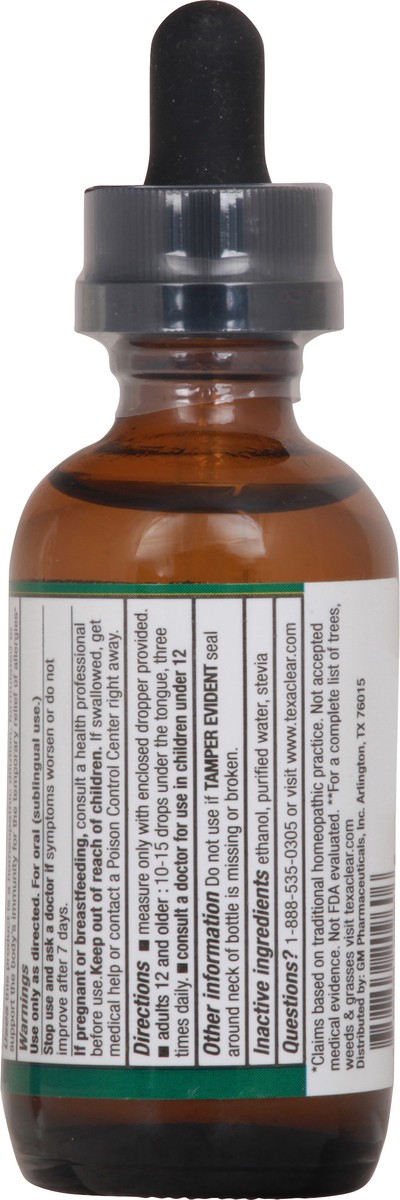 slide 4 of 9, Texa Clear Homeopathic Allergy Relief + Cedar Fever 2 fl oz, 2 fl oz