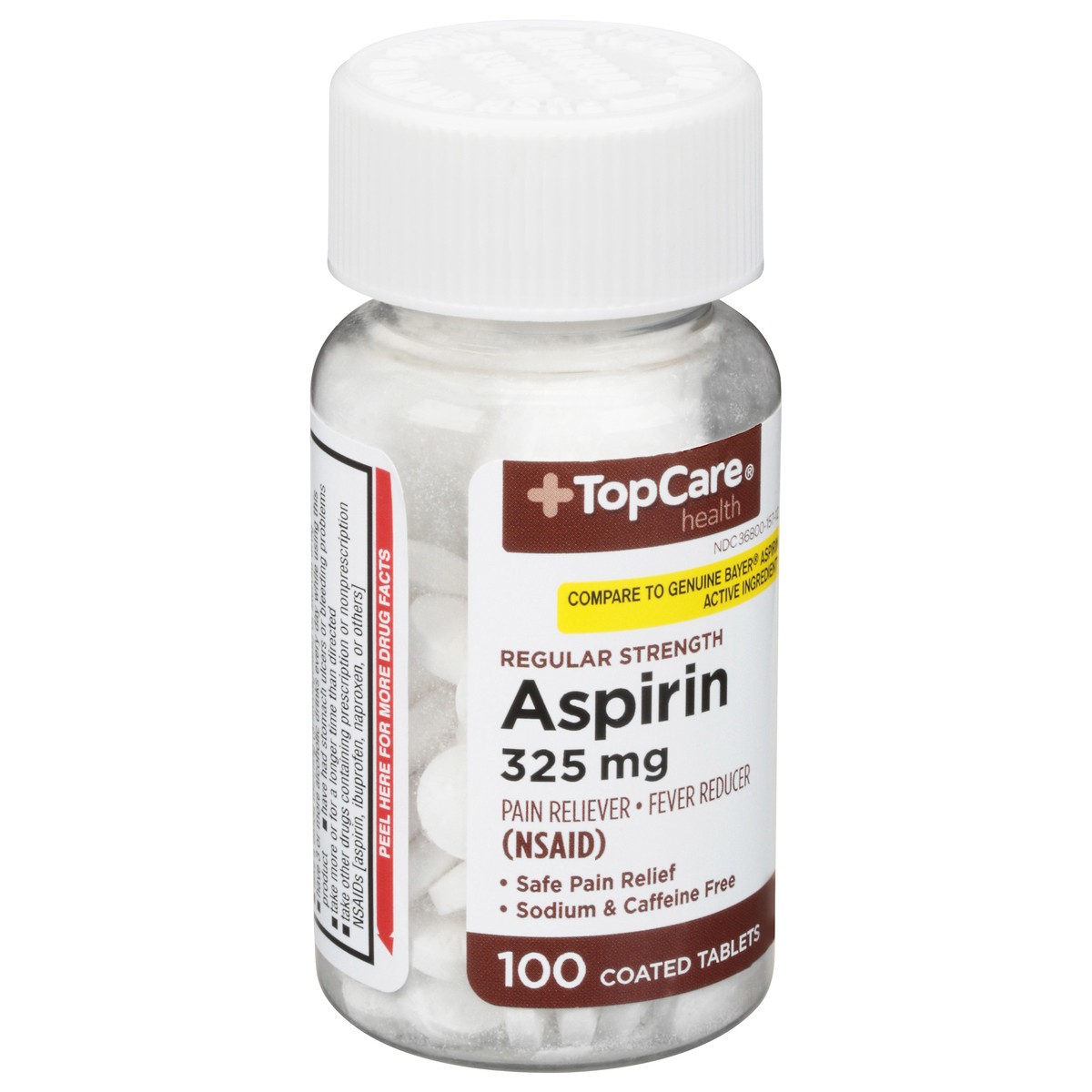 slide 5 of 9, Topcare Asprin Tabs, 100 ct