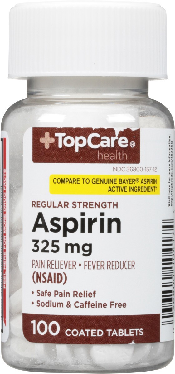 slide 9 of 9, Topcare Asprin Tabs, 100 ct