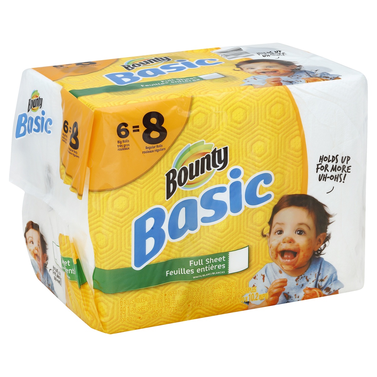 slide 1 of 1, Bounty Paper Towels, 6 ct