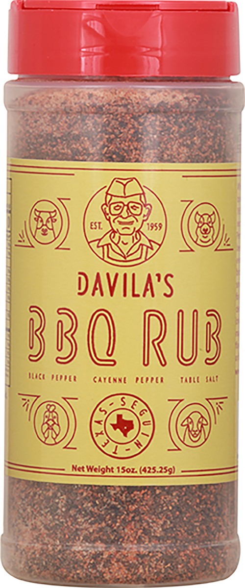 slide 2 of 12, Davila's BBQ Rub - 15 oz, 15 oz
